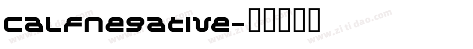 CalfNegative字体转换
