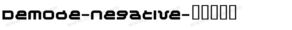 Demode-Negative字体转换