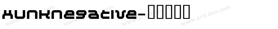 HunkNegative字体转换