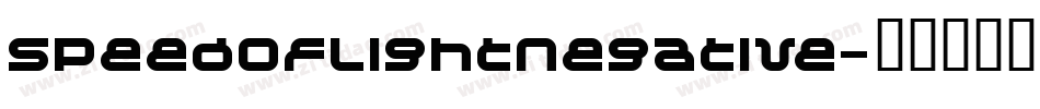 SpeedofLightNegative字体转换