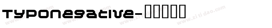 TypoNegative字体转换
