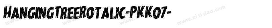 HangingTreeRotalic-PKKo7字体转换