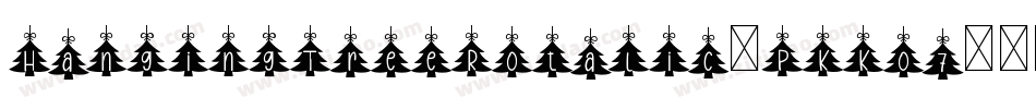 HangingTreeRotalic-PKKo7字体转换