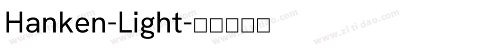Hanken-Light字体转换