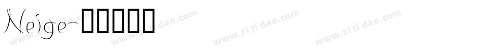Neige字体转换