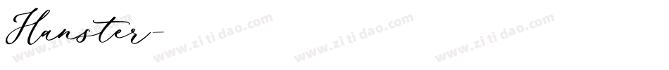 Hanster字体转换