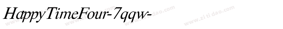 HappyTimeFour-7qqw字体转换