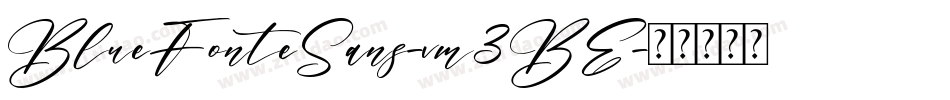 BlueFonteSans-vm3BE字体转换