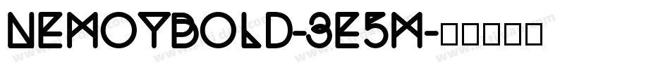 NemoyBold-3e5M字体转换