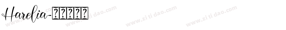 Harelia字体转换