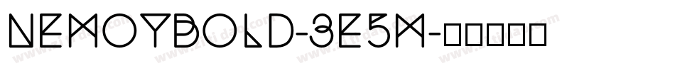 NemoyBold-3e5M字体转换