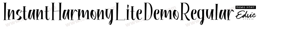 InstantHarmonyLiteDemoRegular-lnAy字体转换 InstantHarmonyLiteDemoRegular-lnAy字体转换