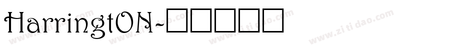 HarringtON字体转换