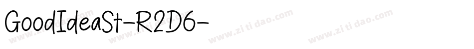 GoodIdeaSt-R2D6字体转换