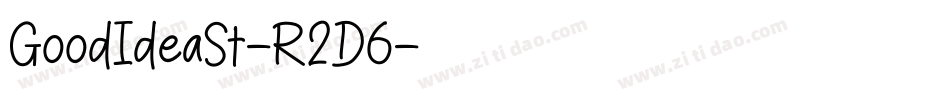 GoodIdeaSt-R2D6字体转换