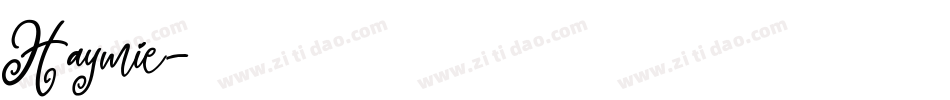 Haymie字体转换