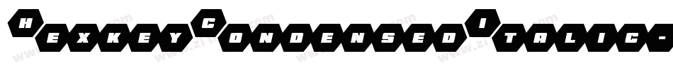 HexkeyCondensedItalic-nRr6V字体转换
