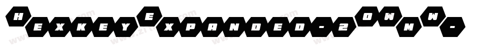 HexkeyExpanded-2OWmW字体转换