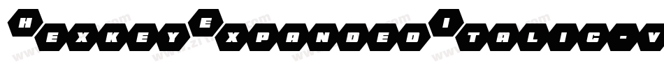 HexkeyExpandedItalic-vmR4Z字体转换
