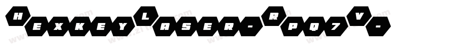 HexkeyLaser-Rpq7V字体转换