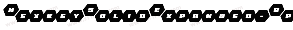 HexkeySolidExpanded-RpqV3字体转换