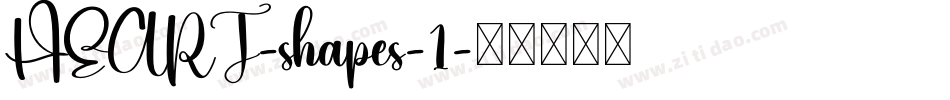 HEART-shapes-1字体转换
