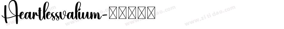 Heartlessvalium字体转换