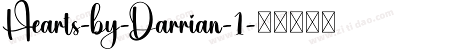 Hearts-by-Darrian-1字体转换