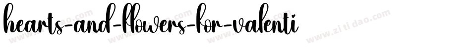 hearts-and-flowers-for-valentines-1字体转换