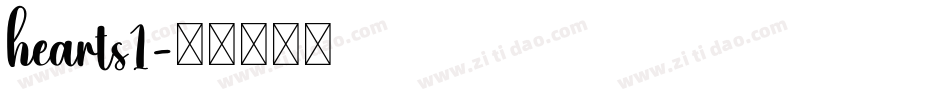 hearts1字体转换