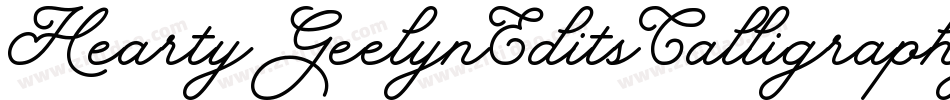 HeartyGeelynEditsCalligraphyBrush2-yxeY字体转换