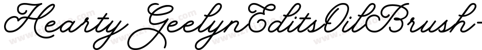 HeartyGeelynEditsOilBrush-1qv2字体转换