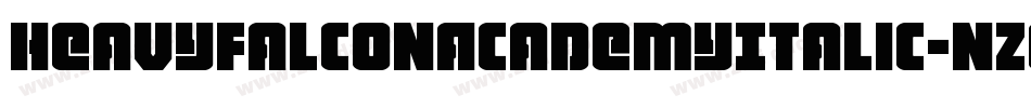 HeavyFalconAcademyItalic-nzE0字体转换