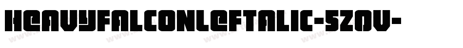 HeavyFalconLeftalic-5Z0V字体转换