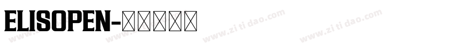 ELISOPEN字体转换