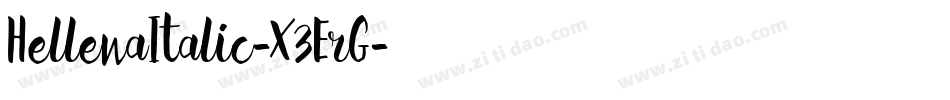 HellenaItalic-X3ErG字体转换