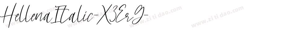 HellenaItalic-X3ErG字体转换