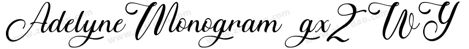 AdelyneMonogram-gx2WY字体转换