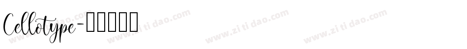 Cellotype字体转换