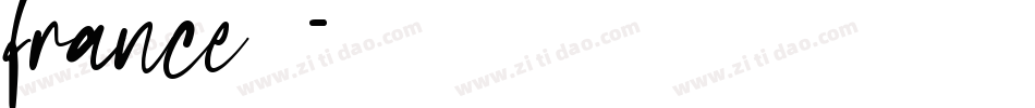 france字体字体转换