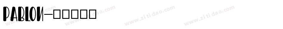 PABLON字体转换