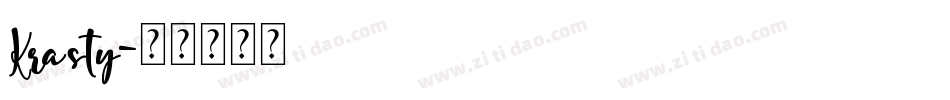 Krasty字体转换