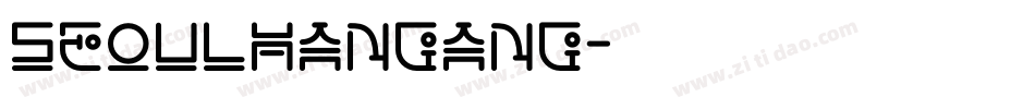 SeoulHangang字体转换
