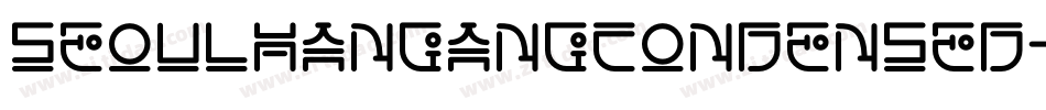 SeoulHangangCondensed-Medium字体转换