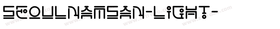 SeoulNamsan-Light字体转换