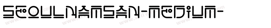 SeoulNamsan-Medium字体转换