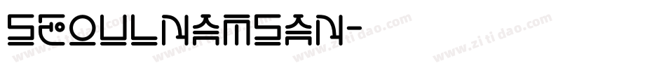 SeoulNamsan字体转换
