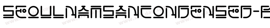 SeoulNamsanCondensed-Bold字体转换