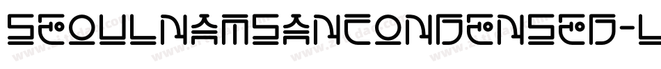 SeoulNamsanCondensed-Light字体转换