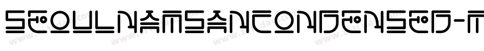 SeoulNamsanCondensed-Medium字体转换